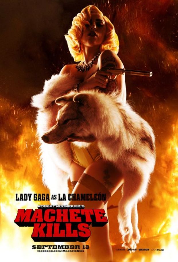 Machete Kills - Lady Gaga (cambio de fondo)
