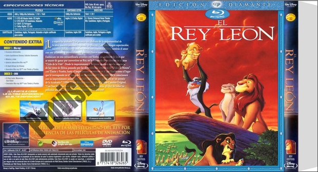 Pedido:rorro1999 El Rey León -Bly-ray- Custom Slipcover /Provisional/ (7/7)