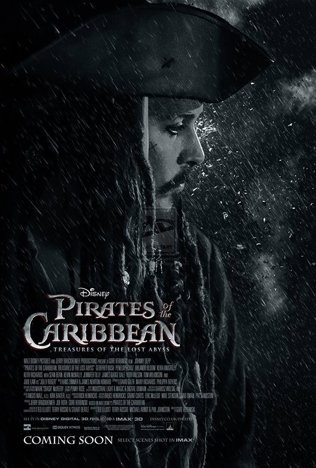 No se estrena hasta el 2015 y ya esta el teaser póster  "Piratas del Caribe" 
