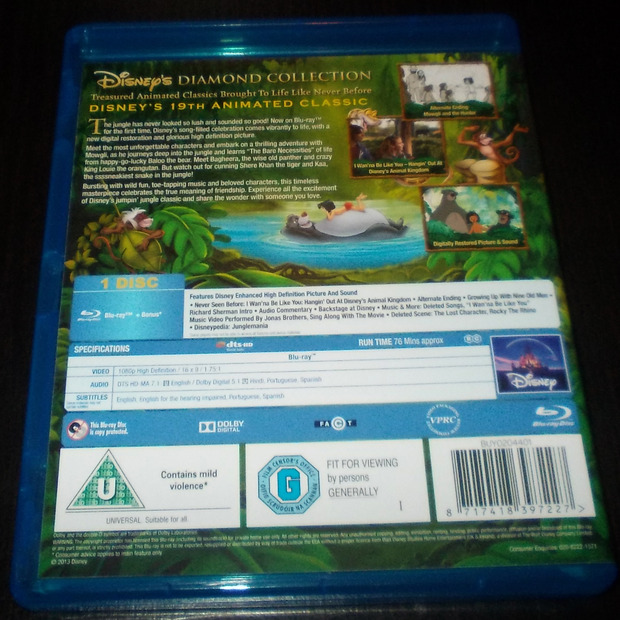 Pack The Jungle Book (UK) - Contraportada The Jungle Book