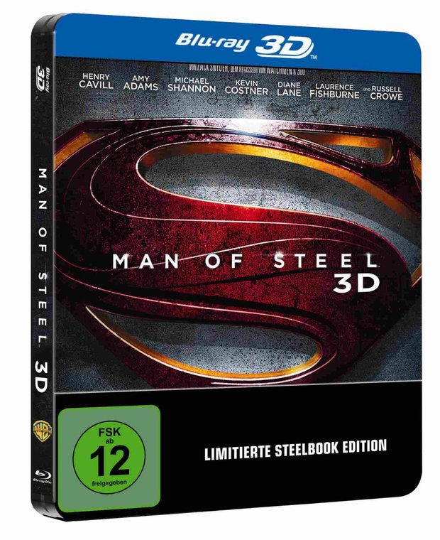 Man of Steel 3D Steelbook (exklusiv bei Amazon.de) [3D Blu-ray]