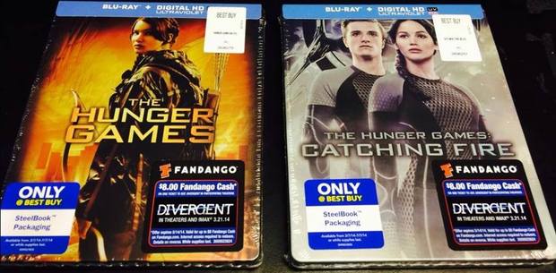 The Hunger Games + The Hunger Games: Catching Fire - SteelBook USA BestBuy 