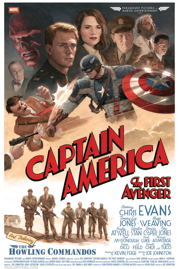 Poste" retro " Capitán América