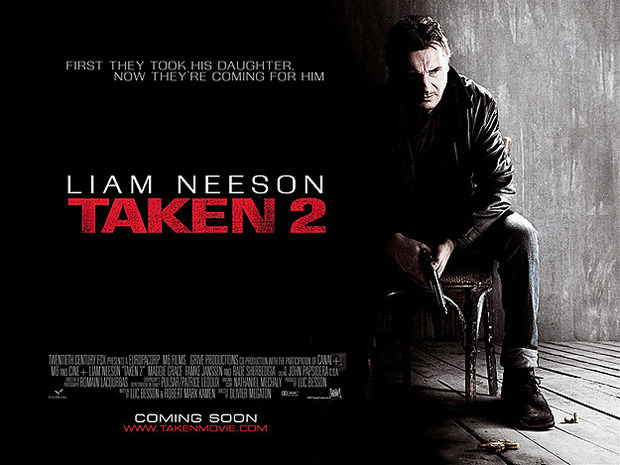 Póster debut para la cinta de Liam Neeson, 'Taken 2'
