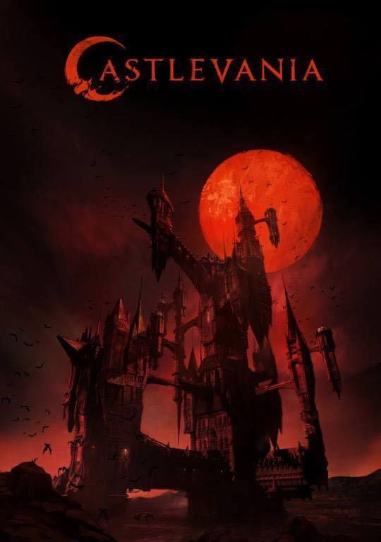 Poster promocional de la serie de Netflix: Castlevania