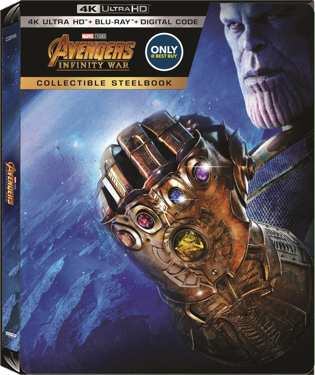 Portada Steelbook de Infinity War de Best Buy