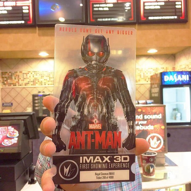 Entrada coleccionable de ANT-MAN en IMAX