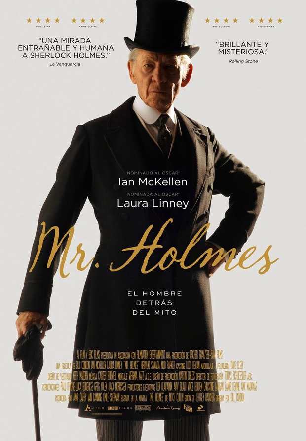 Me mojo: Ian McKellen ganará el Óscar por 'Mr.Holmes'