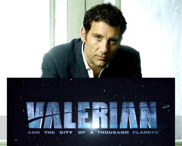 Clive Owen estará en el 'Valerian' de Luc Besson que empezará a rodarse en París ya con 180M$ de presupuesto.