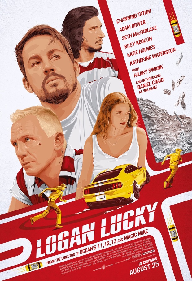 'Logan Lucky' póster de Adam Stothard.