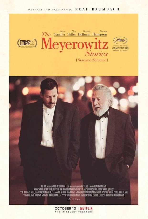 'The Meyerowitz Stories' de Noah Baumbach. Trailer.