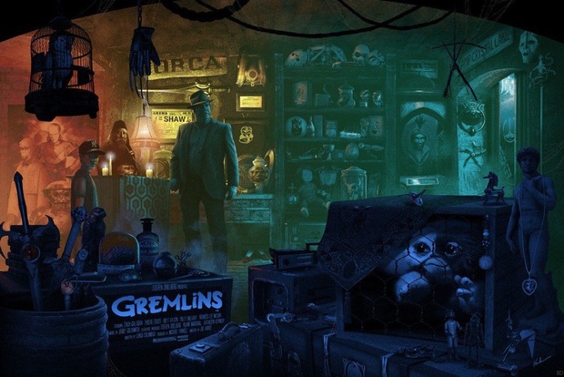 'Gremlins' póster de Kevin M. Wilson lleno de cinefilia.