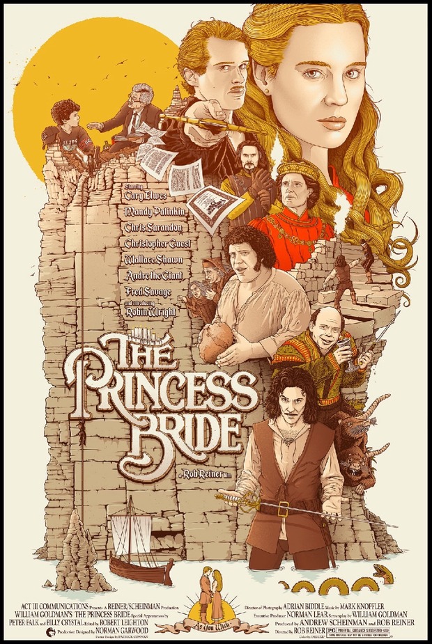 'La Princesa Prometida' póster de Patrick Connan.