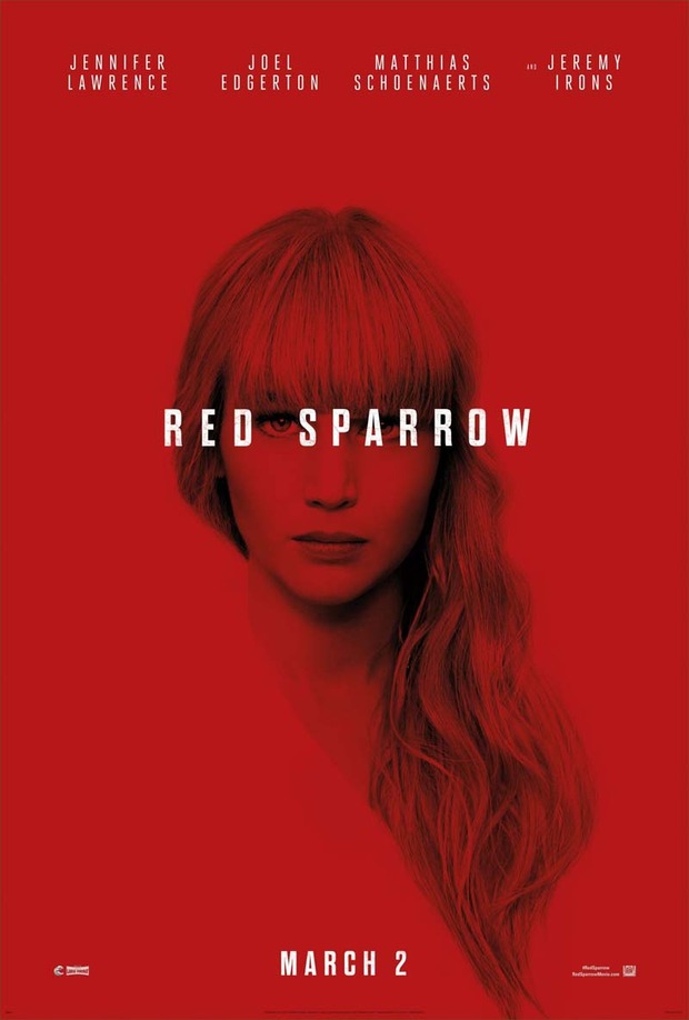 'Red Sparrow' póster.