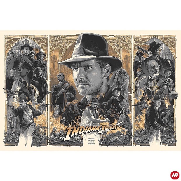 'Indiana Jones' tríptico de Enter Gabz:
