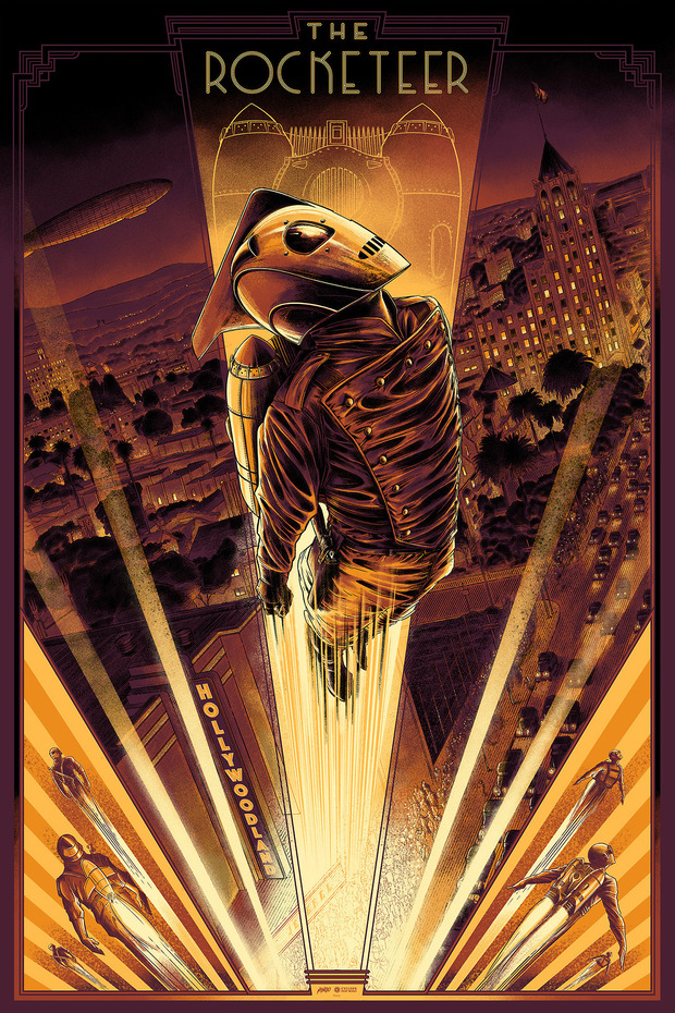 'The Rocketeer' póster de César Moreno.