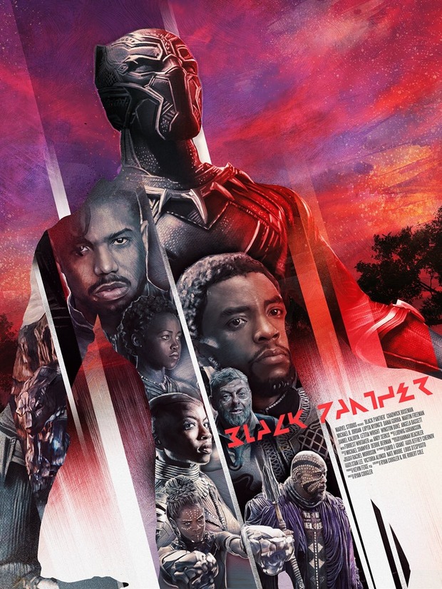 'Black Panther' póster de Rich Davies.