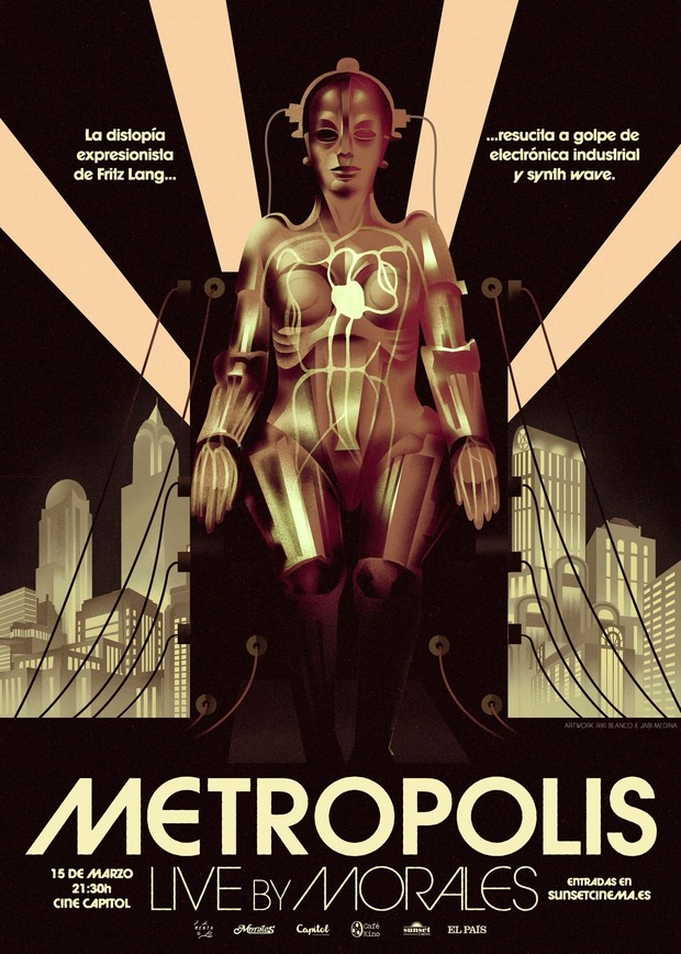 'Metrópolis' en el cine Capitol (Madrid) con DJ en directo.