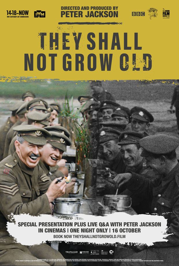 'They Shall Not Grow Old' de Peter Jackson. Trailer.