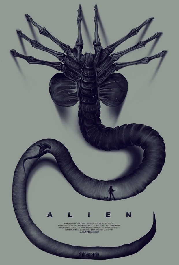 'Alien' póster de Benedict Woodhead.