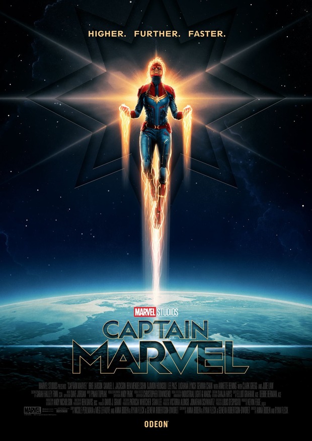 'Captain Marvel' póster de Matt Ferguson.