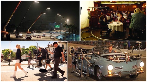 Imágenes del rodaje de 'Érase una vez en Hollywood'.