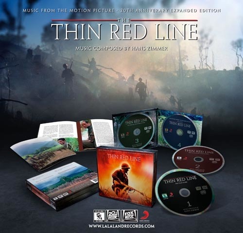 'Thin Red Line' de Hans Zimmer, edición 20 aniversario, 4CDs, edición limitada.