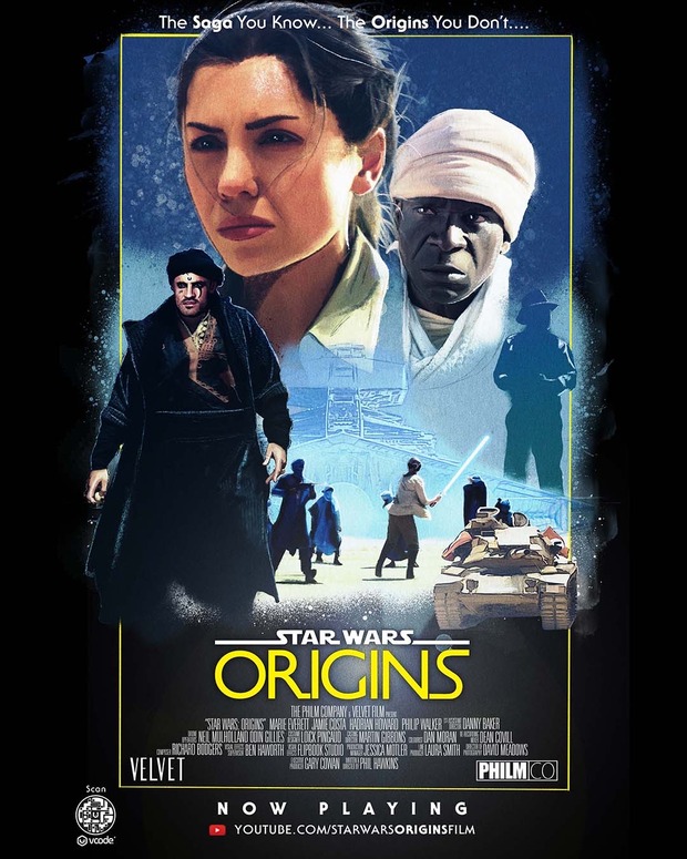 'Star Wars: Origins' de Phil Hawkins. Fanfilm subtitulado. Indiana Jones+Star Wars.