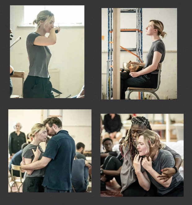 Saoirse Ronan en los ensayos de 'La Tragedia de Macbeth' (teatro).