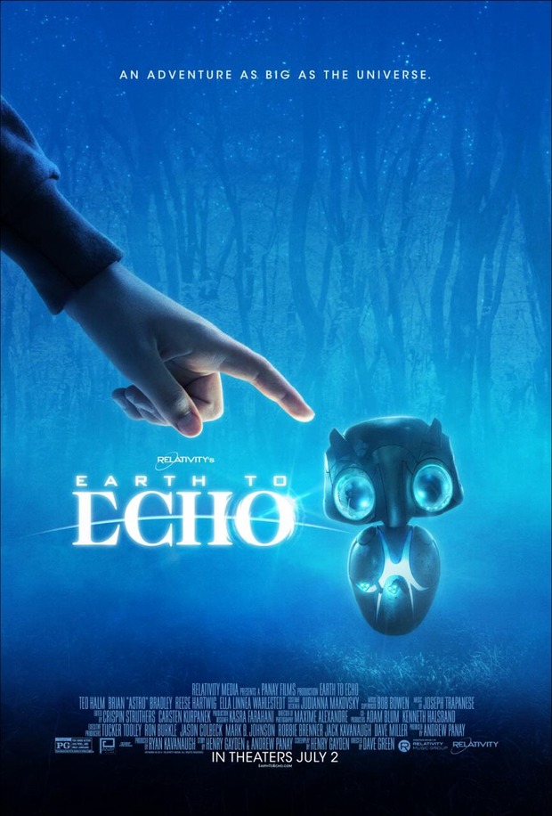 'EARTH TO ECHO' de DAVE GREEN. Poster.