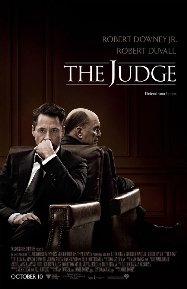 'THE JUDGE' de DAVID DOBKIN. Póster y trailer.