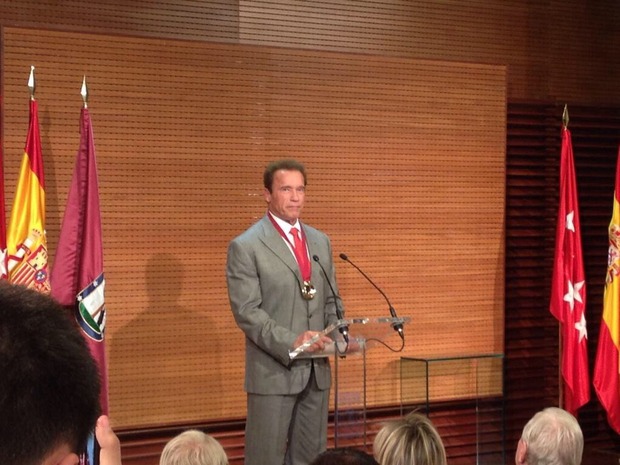  Arnold Schwarzenegger nombrado embajador turístico de Madrid.