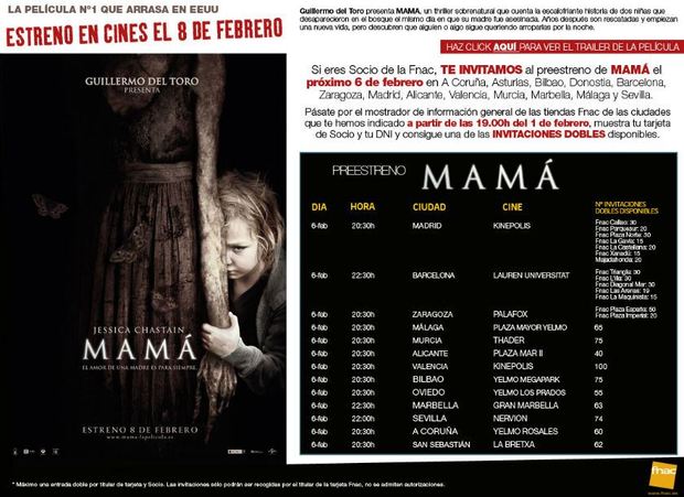Pre-estreno de 'Mama' con FNAC