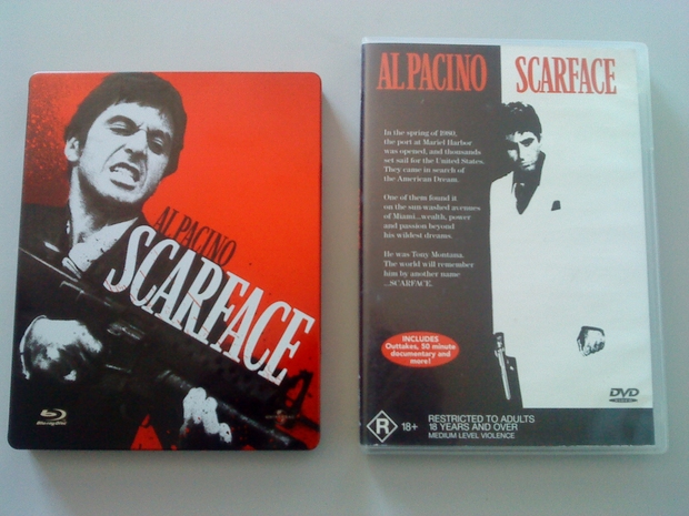 Scarface (ESP Blu-ray vs. AU DVD)
