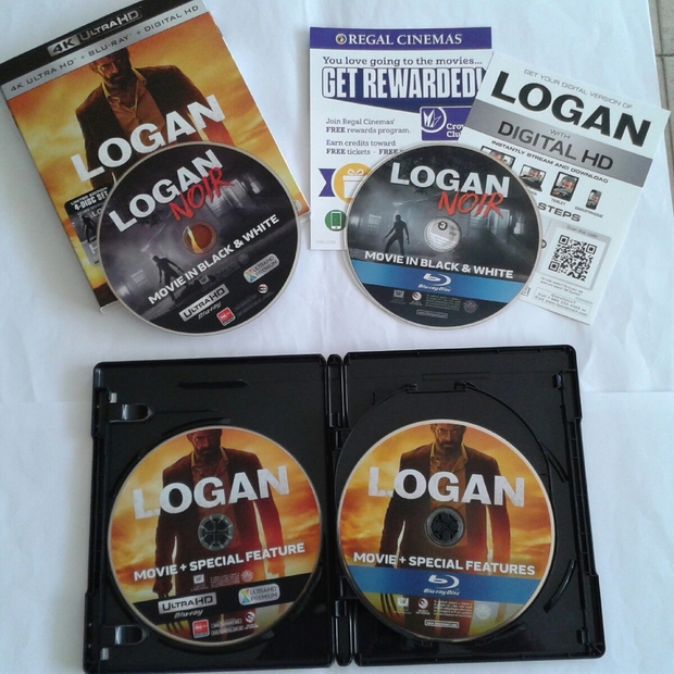 Logan uhd/4k edicion USA con 2 blurays y 2 uhd. Icluyes la version noir