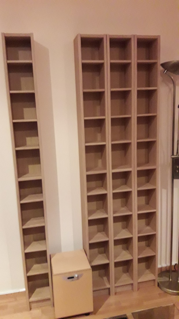Nuevas estanterias Ikea para coleccion UHDs antes...