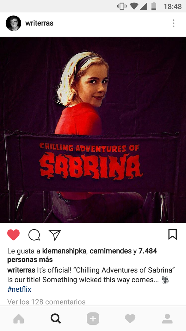 Primera imagen oficial de la nueva serie de Sabrina y título desvelado
