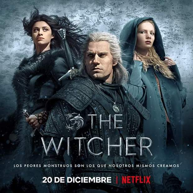 Poster promocional de the witcher