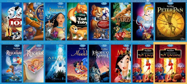 Slipcovers para imprimir Disney Blu ray España facebook