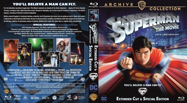 Carátula Superman The movie extended cut+special edition