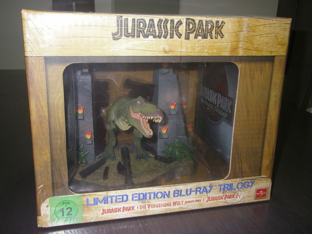 Trilogia Jurassic Park + Figura T-Rex (Edición Limitada Alemania) Foto 1/2