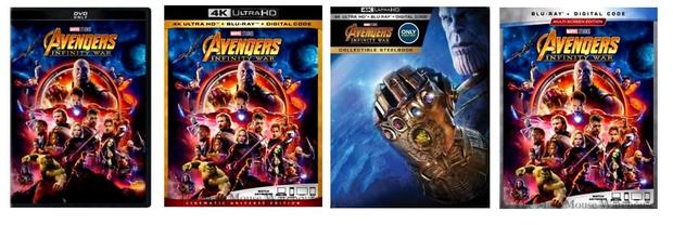 Portadas de USA de Avengers: Infinity War.