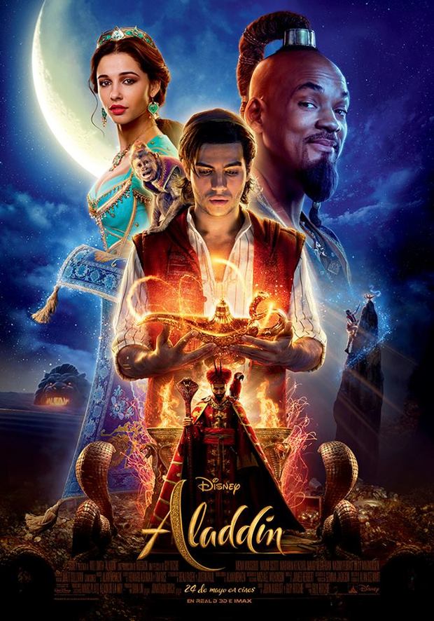Poster final de Aladdin.