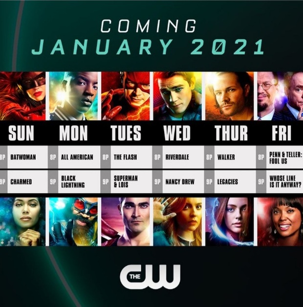 The CW da a conocer su calendario.