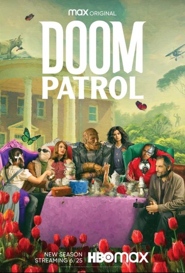 Poster HBO Max de la segunda temporada de Doom Patrol.