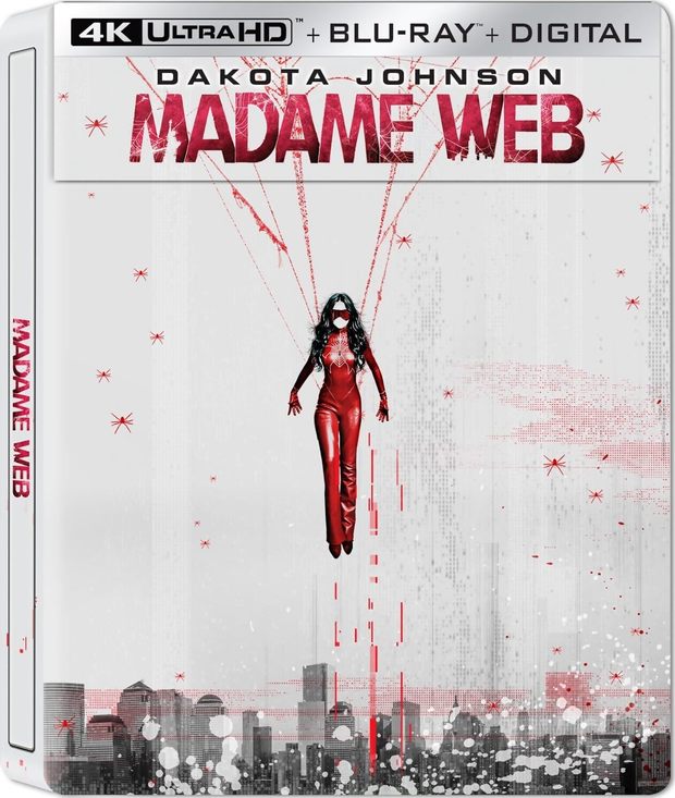 Diseño del steelbook de "Madame Web".