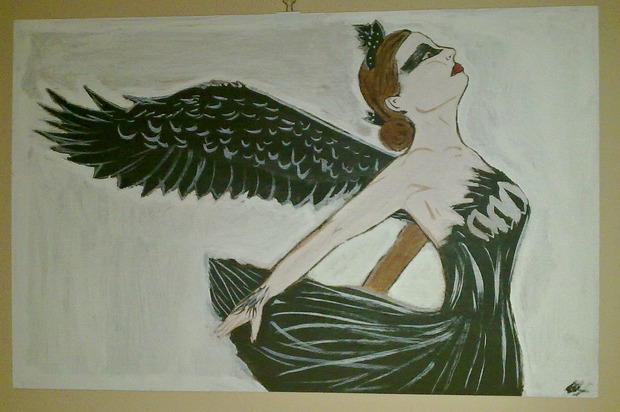 El Cisne Negro pintado por mi