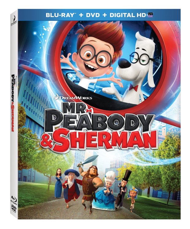 Blu-ray de "Las aventuras de Peabody y Sherman".