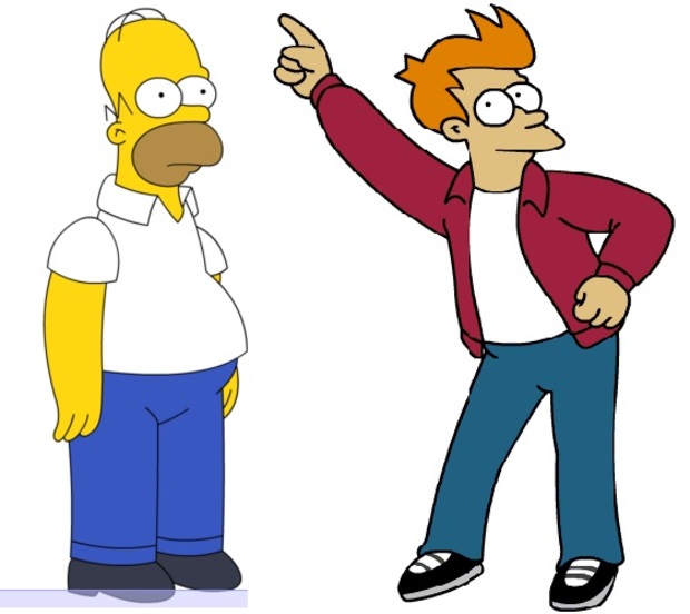 ¿Homer o Fry?