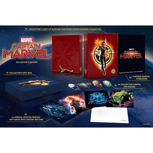 Capitana Marvel caja edicion coleccionista 4k + 2D en zavvi
